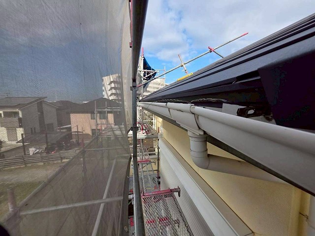 高砂市　劣化した雨樋